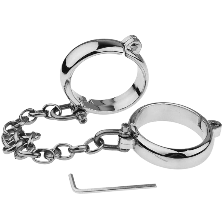 Chain Link Elegance Metallic Bondage Cuffs