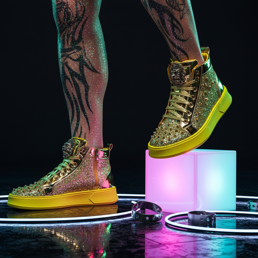 Circuit Party High Top Sneakers