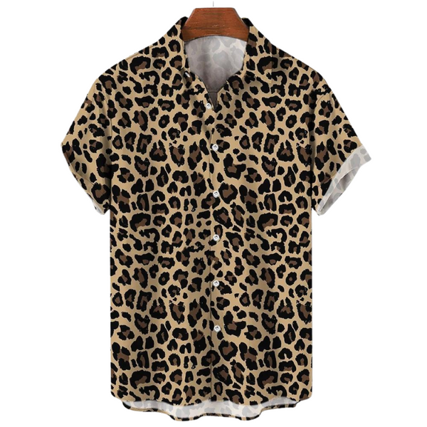 Black And Yellow Classic Leopard Print Shirt by Queer In The World sold by Queer In The World: The Shop - LGBT Merch Fashion