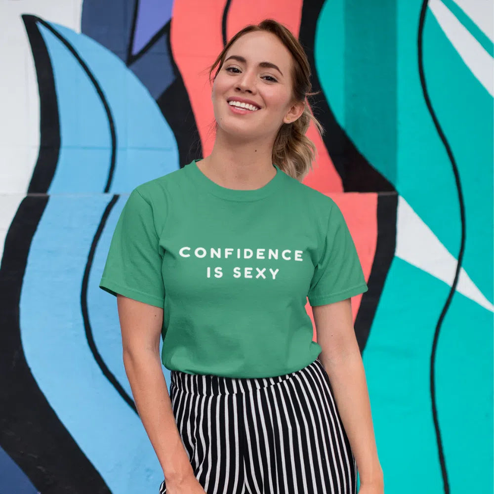 Black Confidence Is Sexy T-Shirt by Queer In The World Originals sold by Queer In The World: The Shop - LGBT Merch Fashion