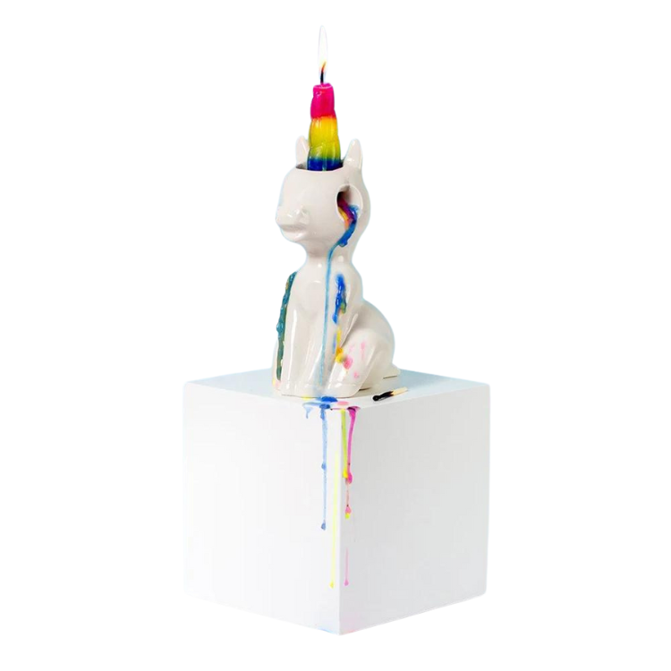 Crying Unicorn Novelty Pride Candle