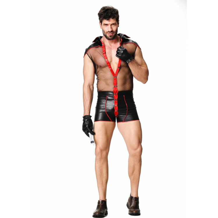 Devil's Play Fiery Mesh Costume