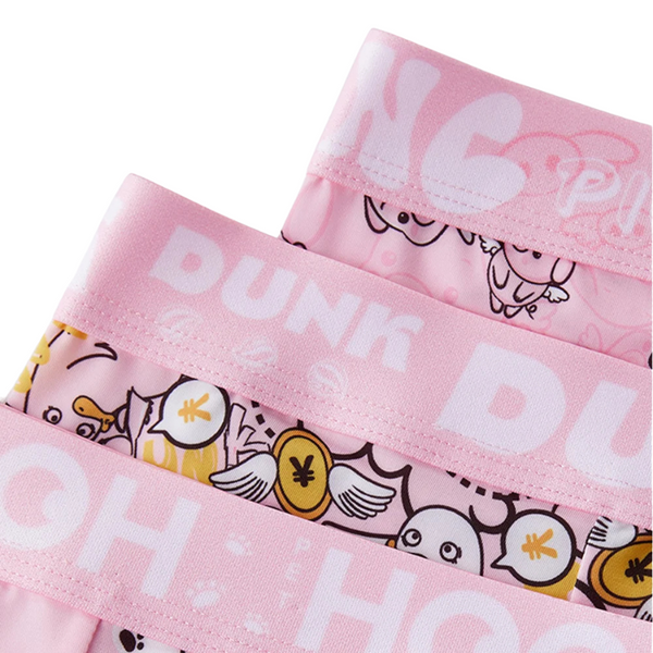 Dreaming In Pink Cartoon Boxers