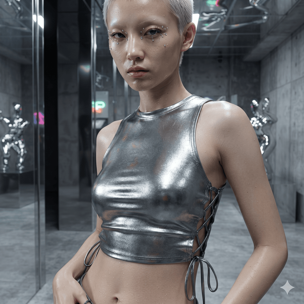 Electroclash Lace-Up Tank