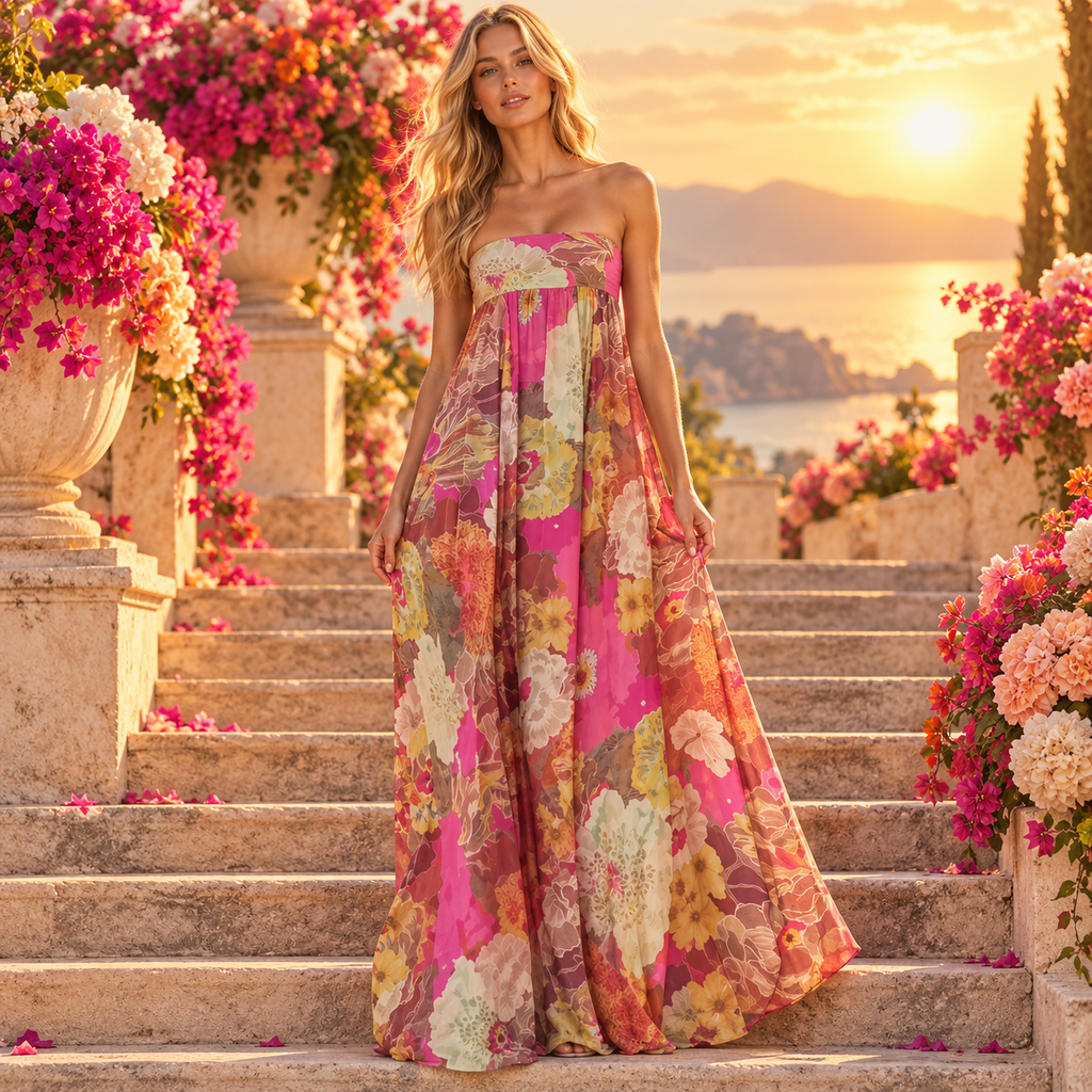 Endless Summer Strapless Maxi Dress