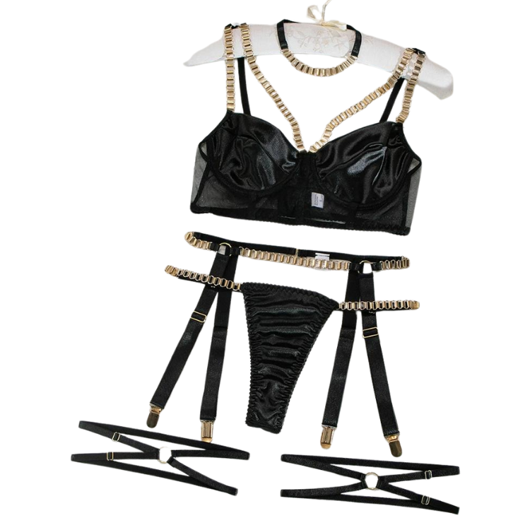 Erotic Satin Embrace Lingerie Set