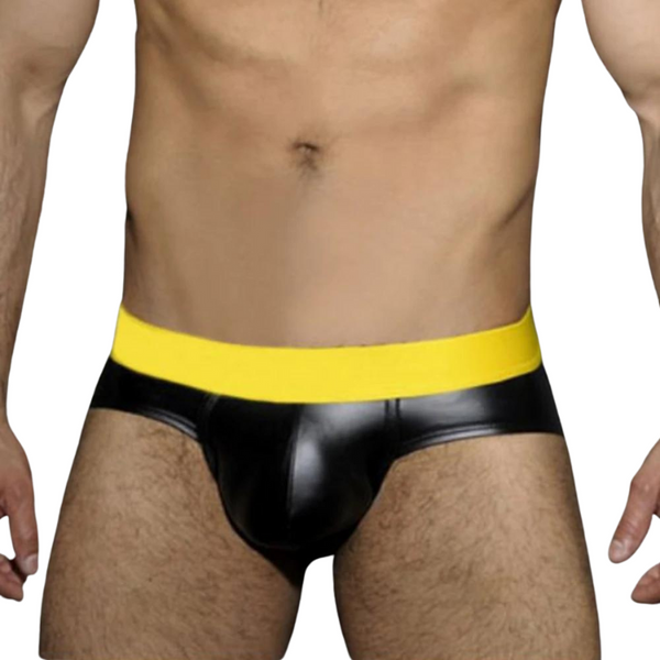 Faux Leather Jockstrap