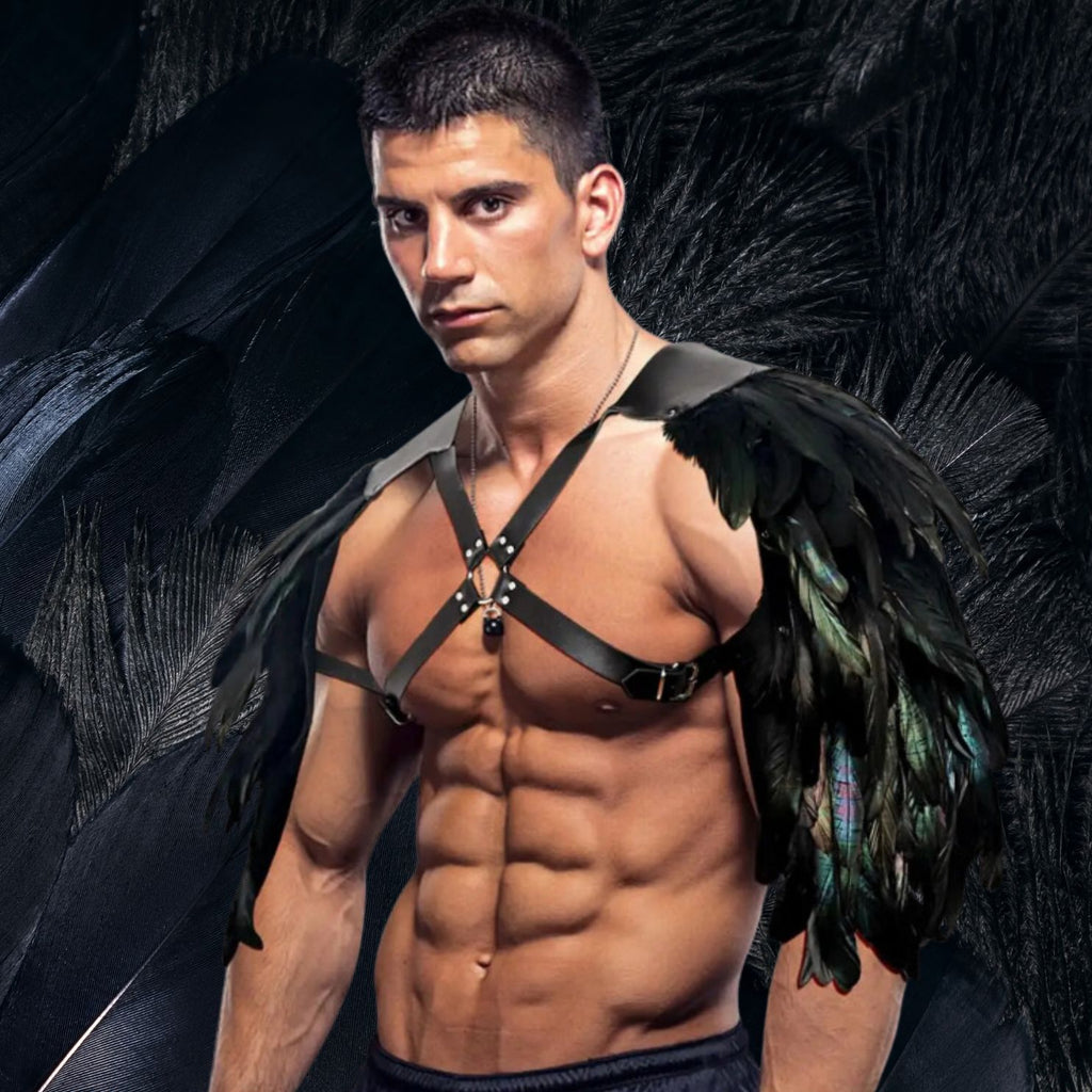 Feather Renaissance Dark Harness Costume