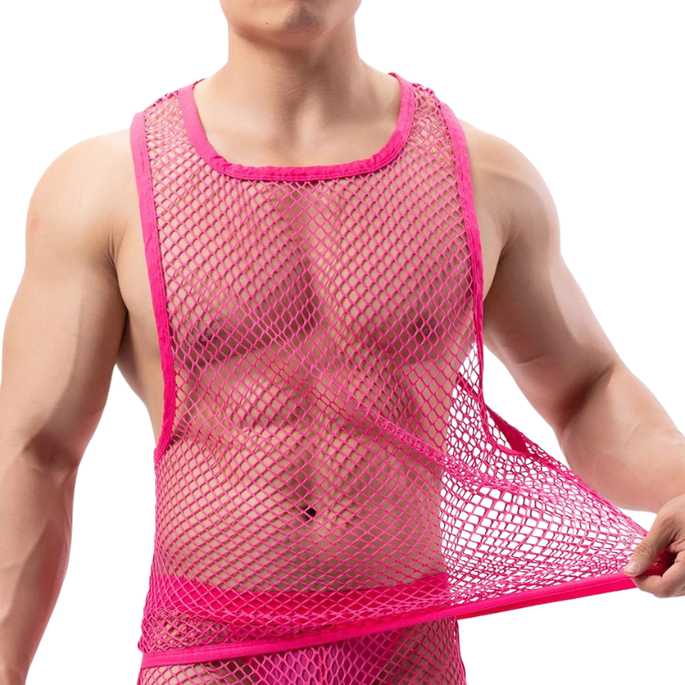 Fishnet Fantasy Mesh Tank Top