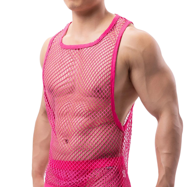 Fishnet Fantasy Mesh Tank Top