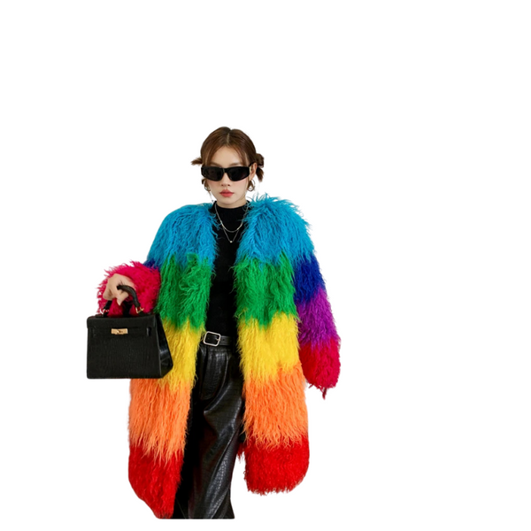 Fur-ocious Pride Colorblock Jacket