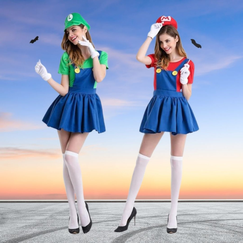 Gender-Bending Super Maria Sisters Costume