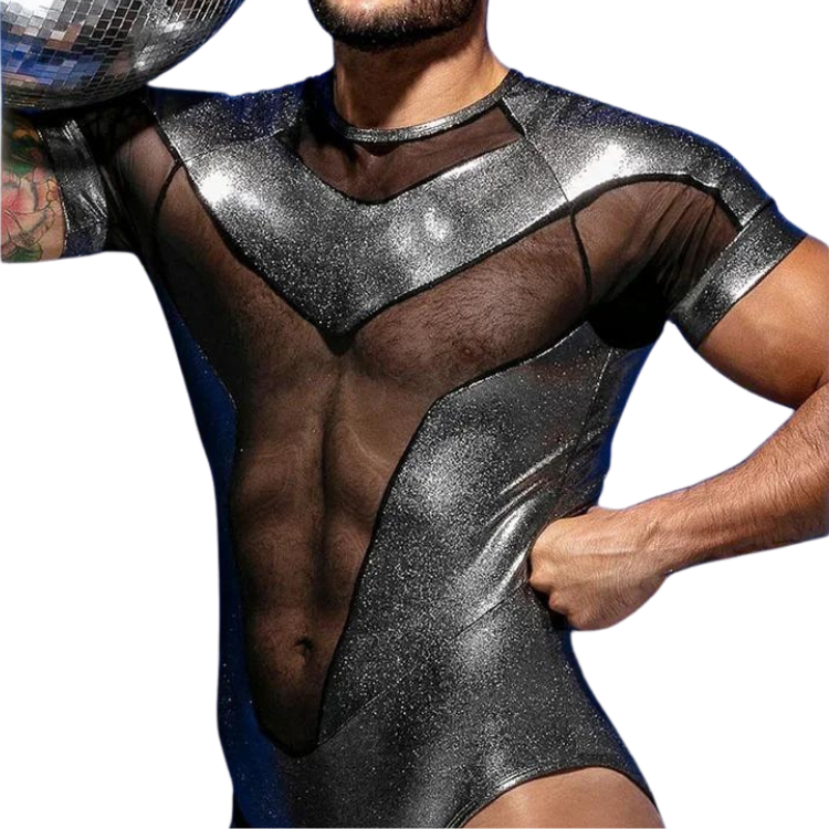 Gleaming Queer Mesh Reveal Shirt