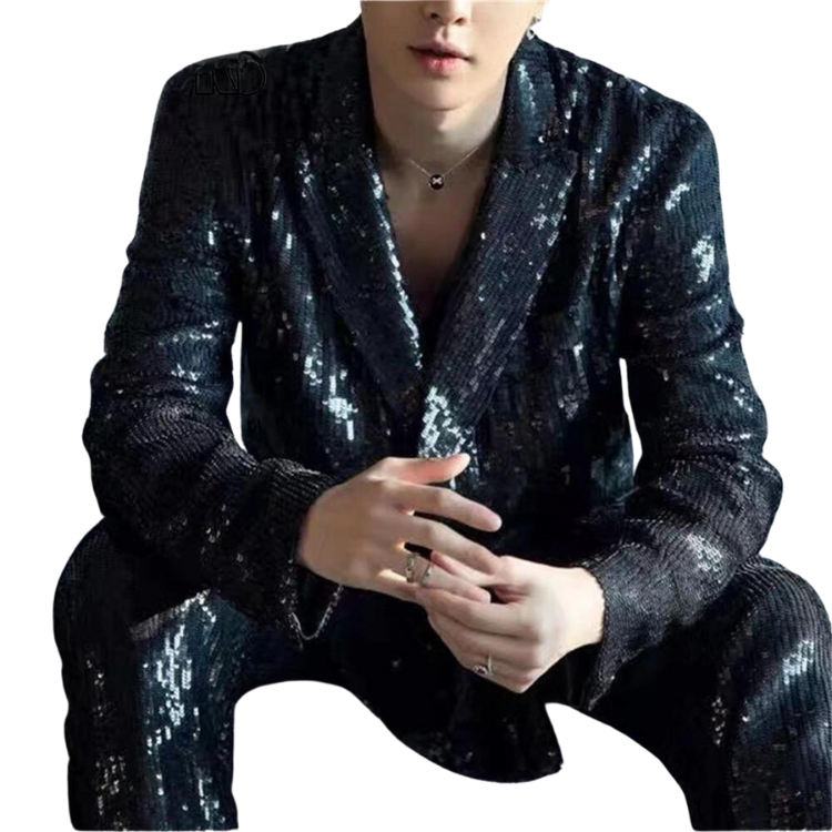 Glitterbomb Sparkle Men's Sequined Suit Set