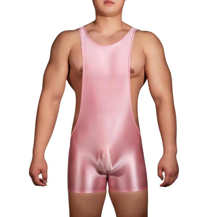 Glossy Backless Wrestling Singlet