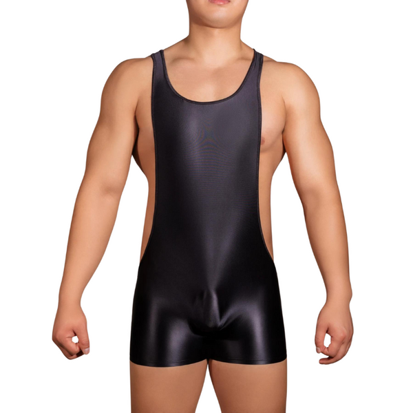 Glossy Backless Wrestling Singlet