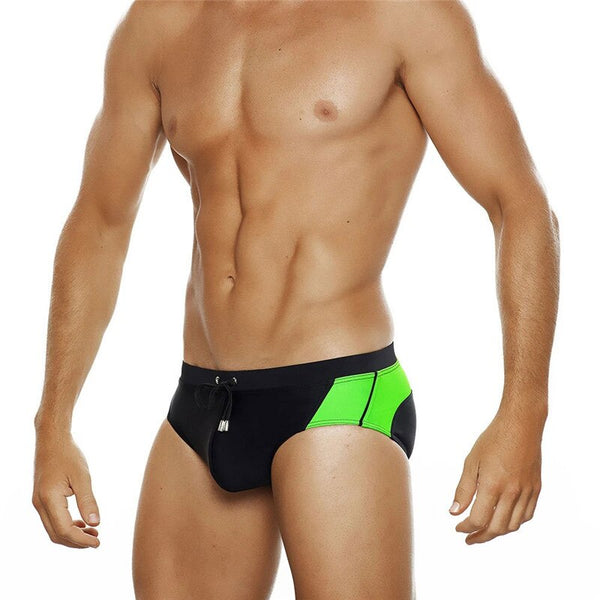 Summer Colorblock Fashion Swim Briefs