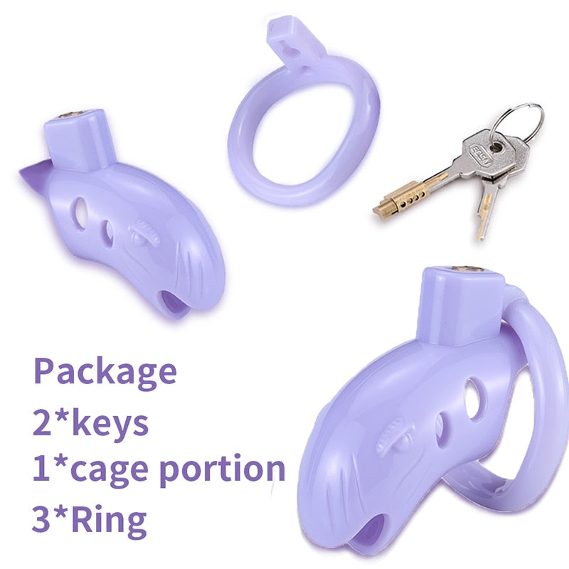 Silicone Penis Chastity Cage - Boudoir Erotic Boutique