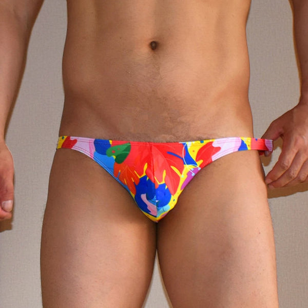 Yellow Limes Funky Half Hip Swim Briefs by Queer In The World sold by Queer In The World: The Shop - LGBT Merch Fashion