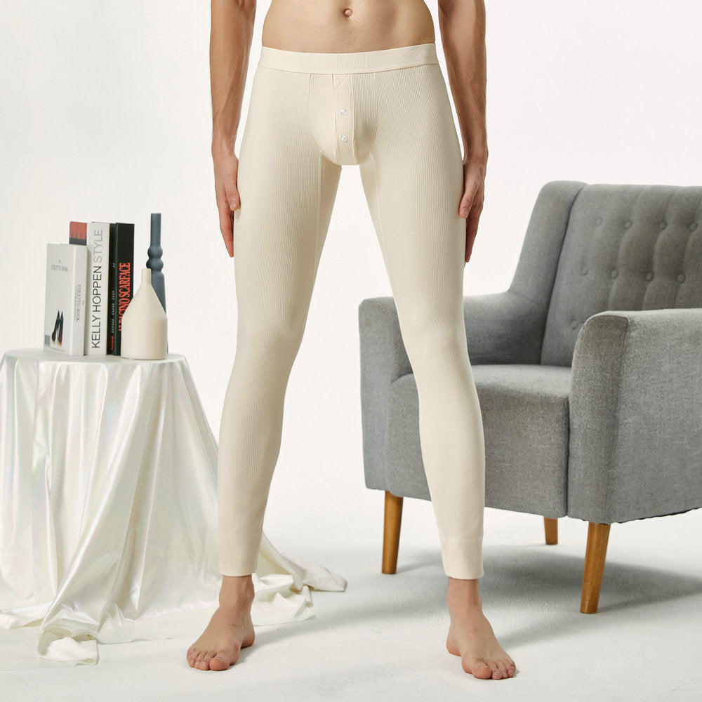 Organic Long Underwear, Tan Long Johns, Mens & Womens Thermal Underwear,  Genderless Winter Underwear 