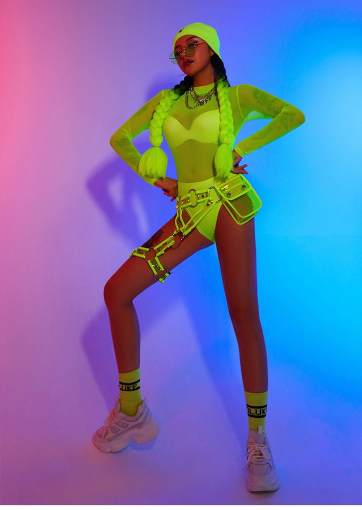 Fierce Neon Green Rave Outfit – Queer In The World: The Shop