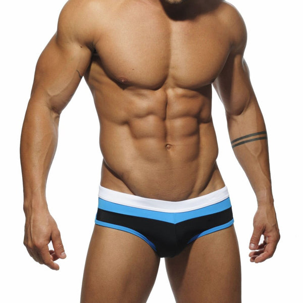 Men's Color Block Pouch Swim Briefs