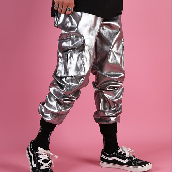  Silver Harem Pants by Queer In The World sold by Queer In The World: The Shop - LGBT Merch Fashion