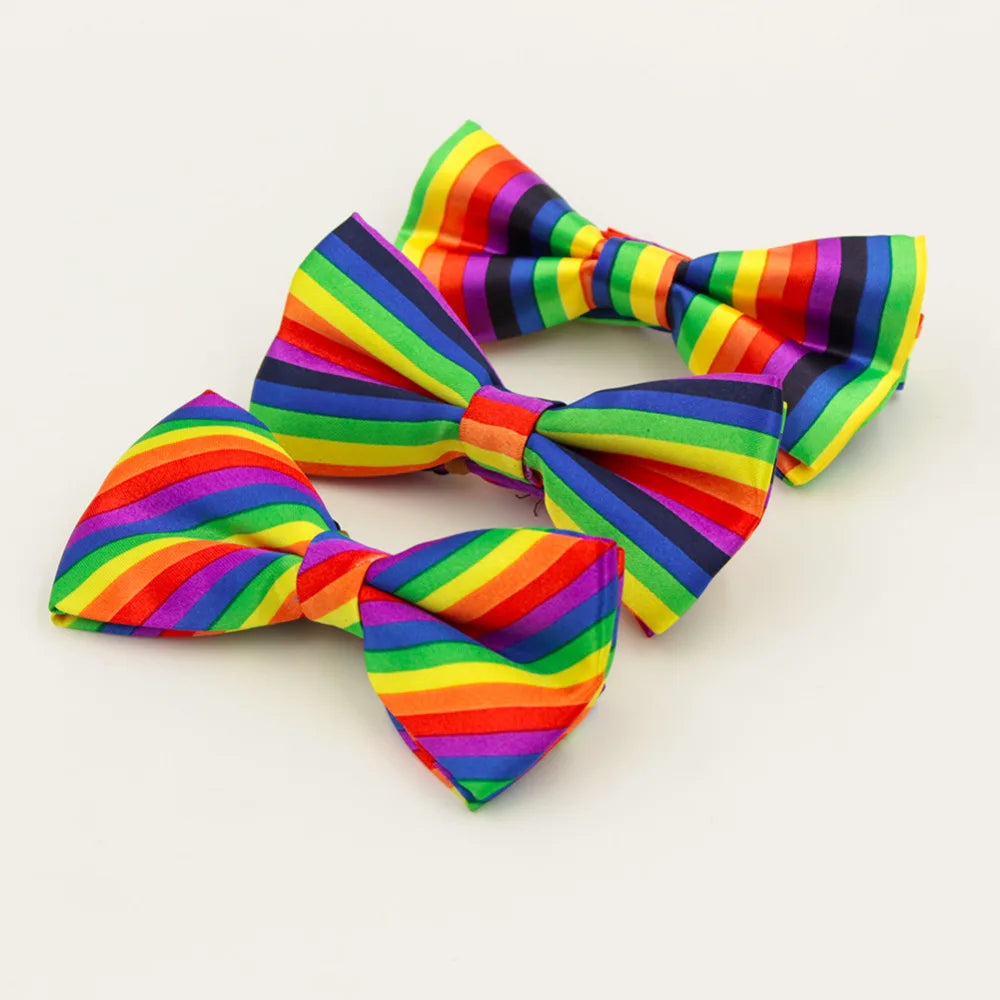 Gay Pride Rainbow Adjustable Bowtie