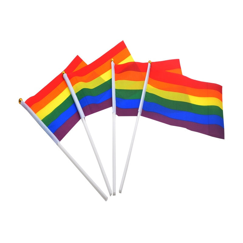25 Handheld LGBT Pride Flags