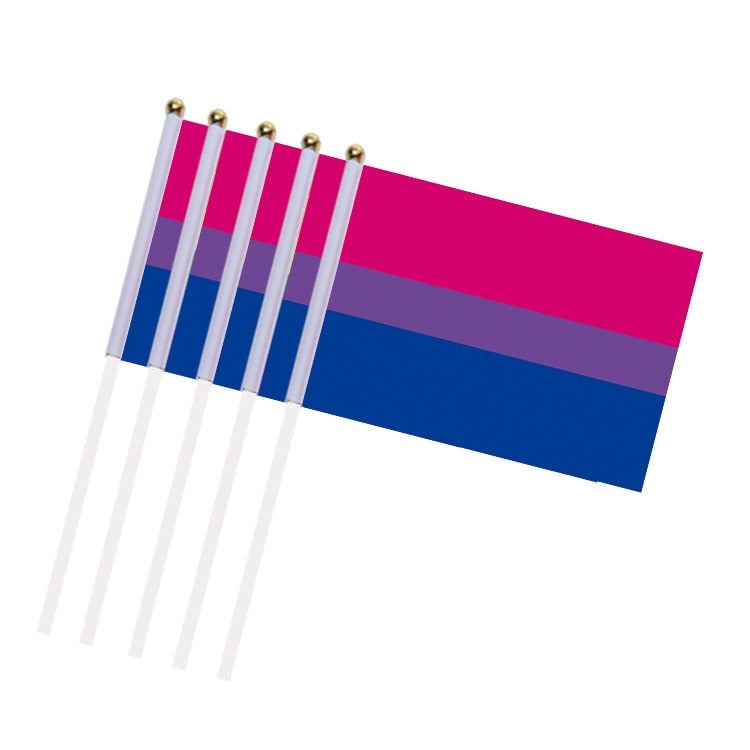  25 Handheld Bisexual Pride Flags by Queer In The World sold by Queer In The World: The Shop - LGBT Merch Fashion