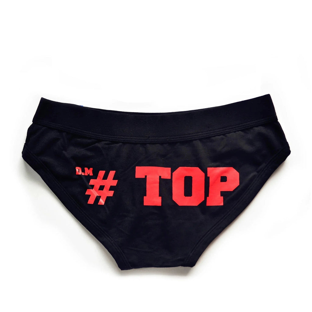 Black #TOP Briefs by Queer In The World sold by Queer In The World: The Shop - LGBT Merch Fashion