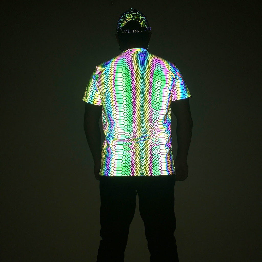 Reflective Shirts Rave Ravewear Reflective T-Shirt – Queer In The World: The Shop