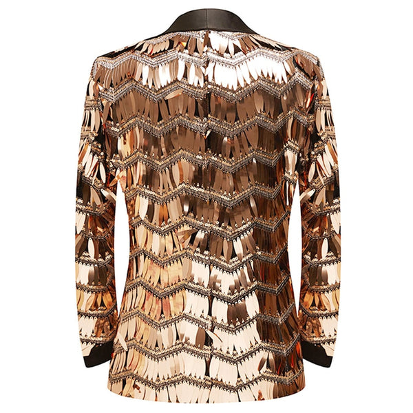  Golden Glimmer Ripple Jacket by Queer In The World sold by Queer In The World: The Shop - LGBT Merch Fashion