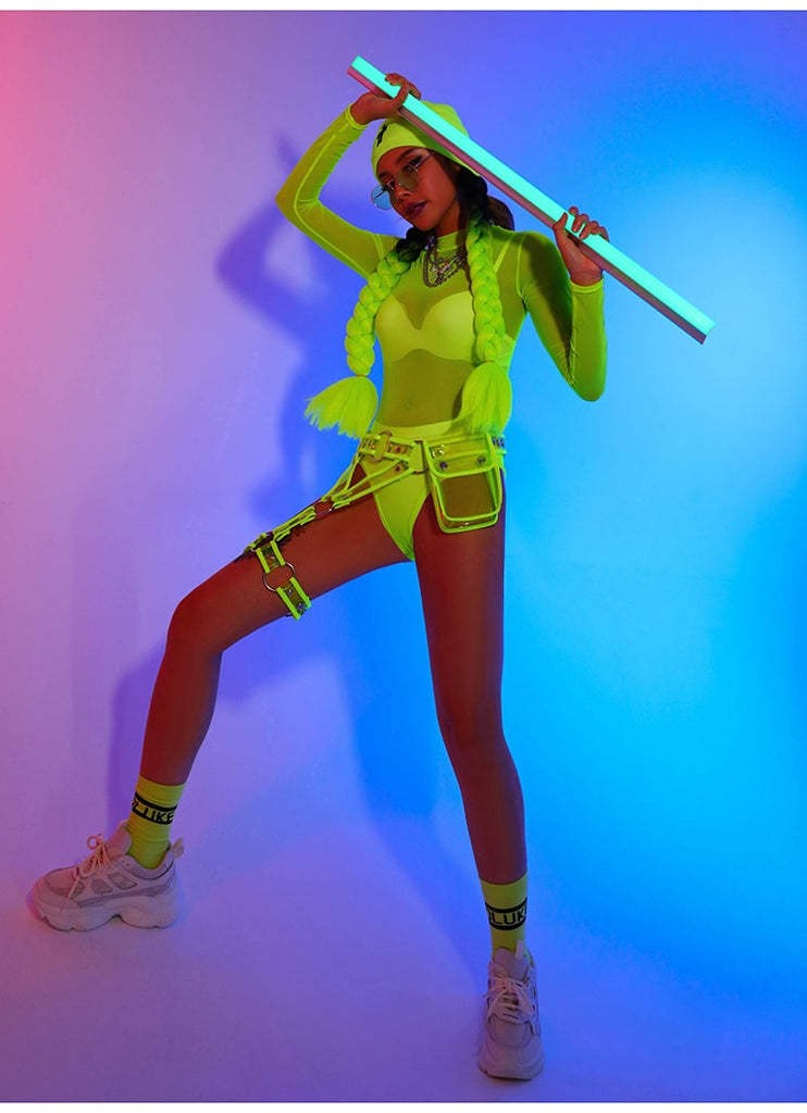 Fierce Neon Green Rave Outfit – Queer In The World: The Shop