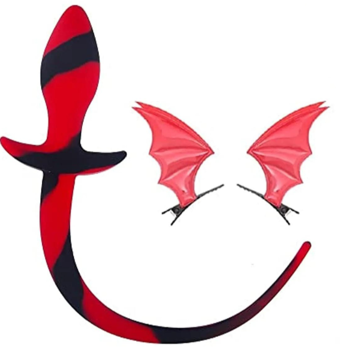 "Hellish Hottie" Cosplay Devil Butt Plug Tail and Ears Set
