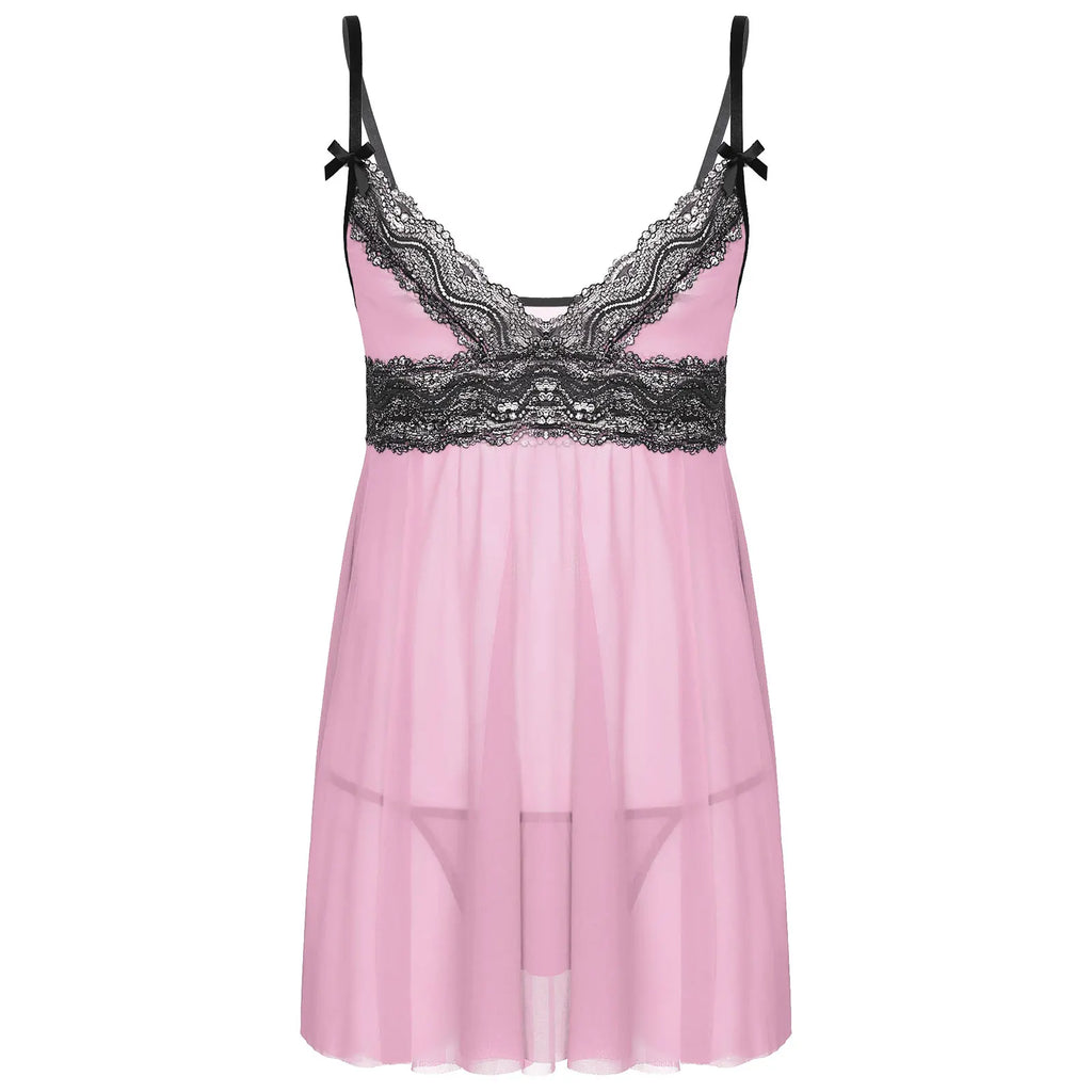 Sheer Lace Erotic Babydoll Men's Sleepwear Queer In The World: The Shop Sheer Lace Erotic Babydoll Men's Sleepwear Queer In The World: The Shop