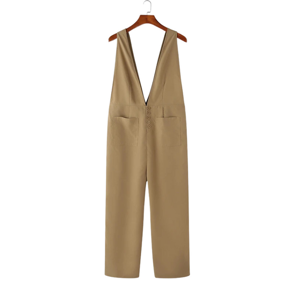 High Fashion Plunging V Jumpsuit