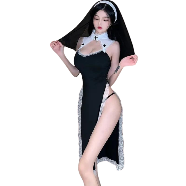 Holy chic sexy nun costume popular