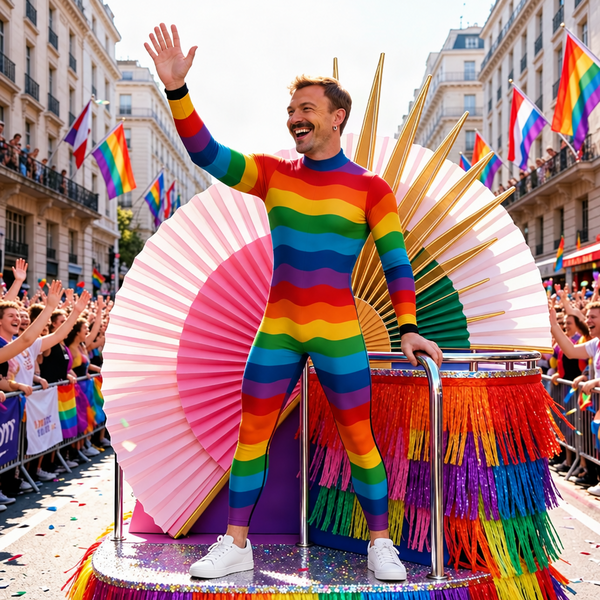 Human Pride Flag Bodysuit