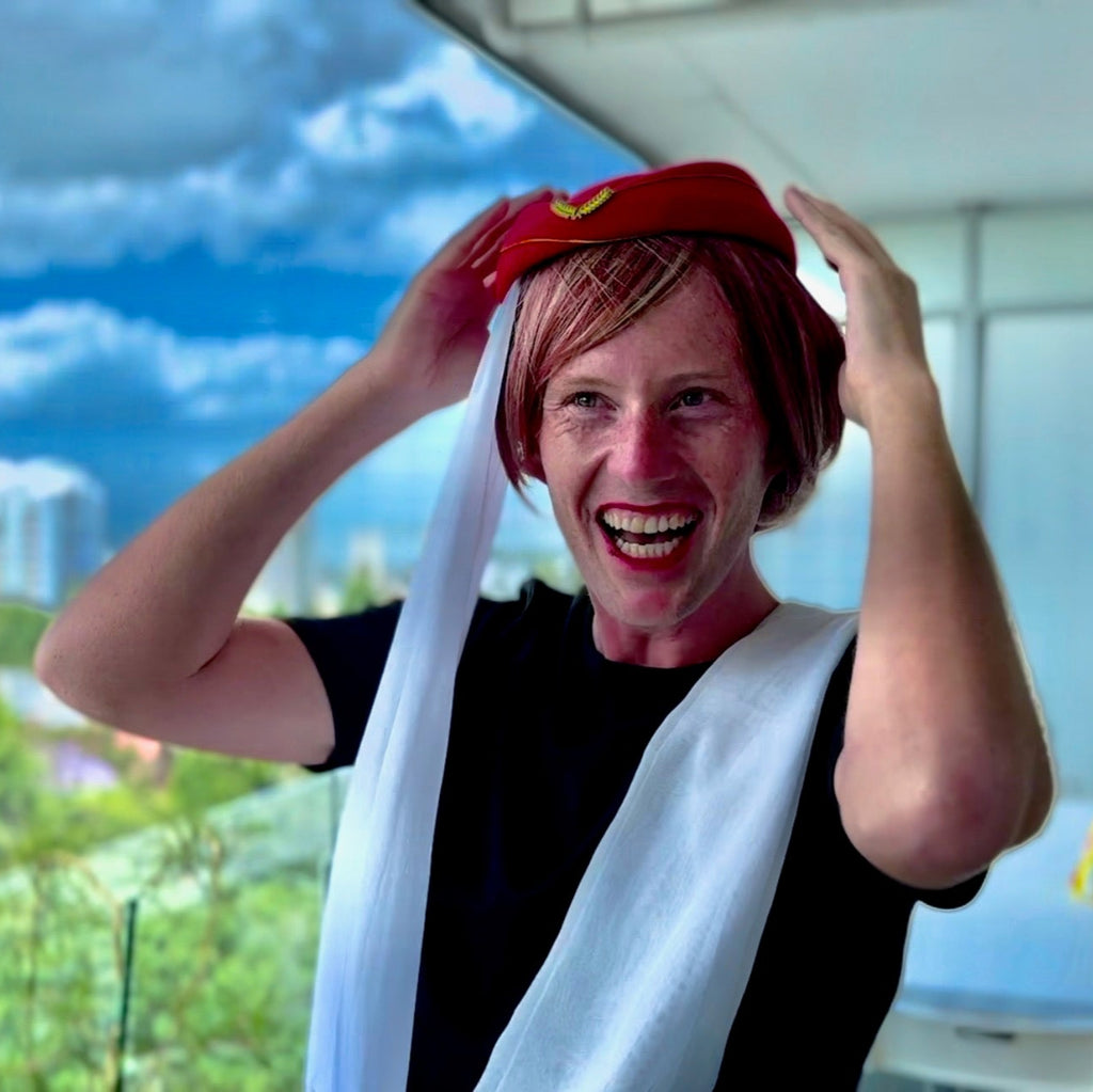 First Class Purser Porsha Headwear + Scarf Set