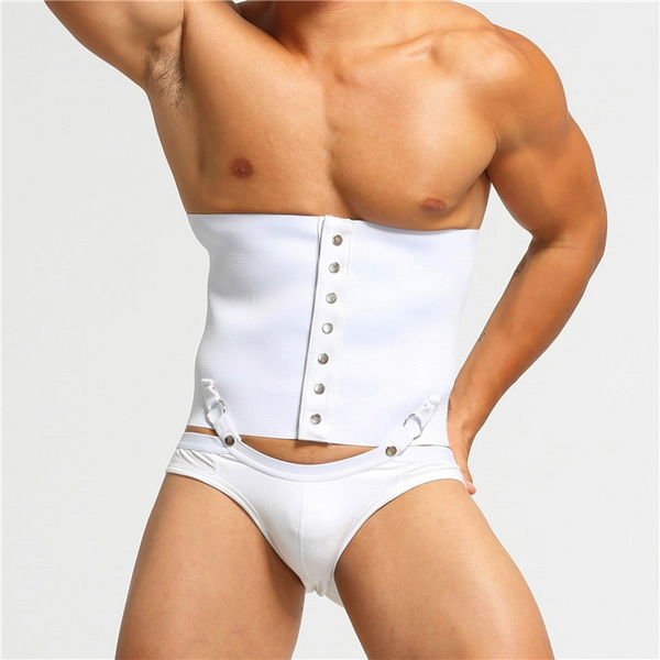 Kinky Removable Mens Girdle And Briefs Set