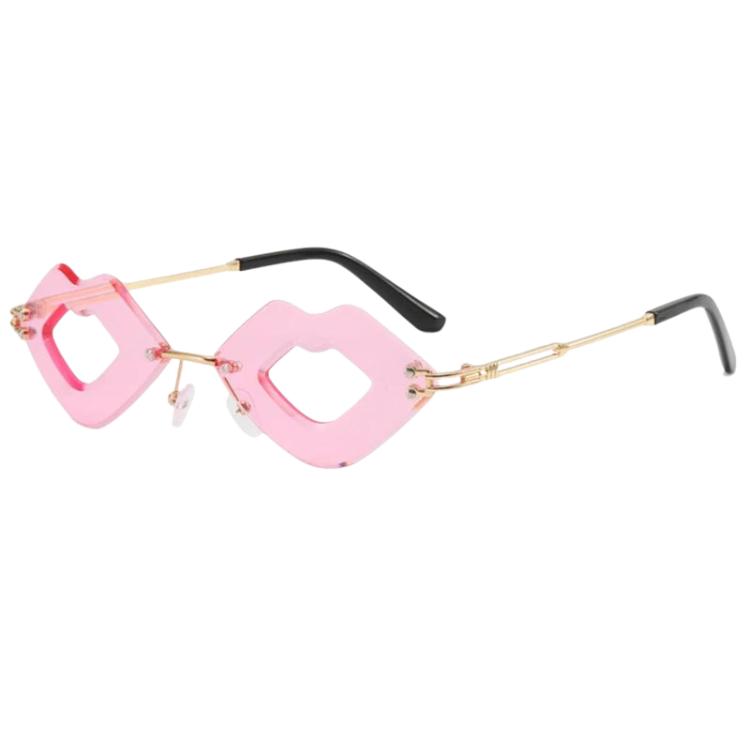  Kiss Kiss Rimless Sunglasses by Out Of Stock sold by Queer In The World: The Shop - LGBT Merch Fashion