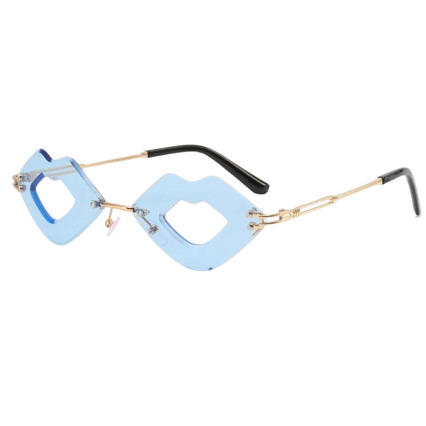  Kiss Kiss Rimless Sunglasses by Out Of Stock sold by Queer In The World: The Shop - LGBT Merch Fashion