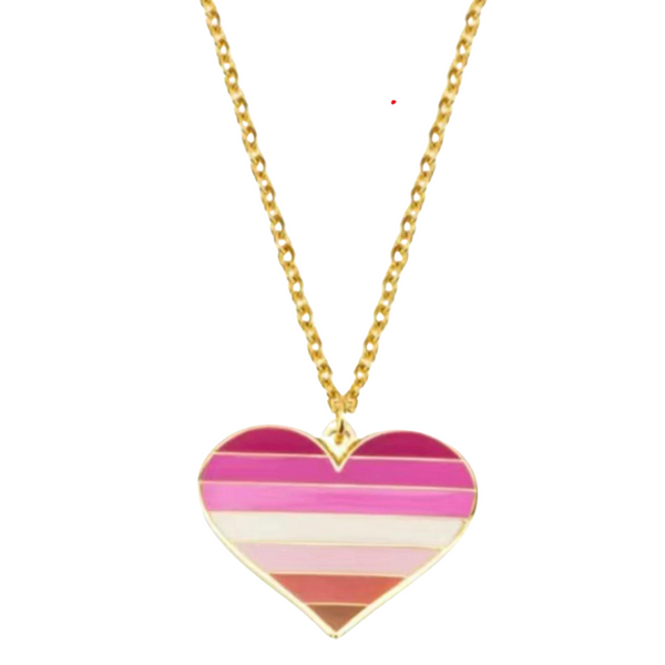 Lesbian Pride Love Necklace