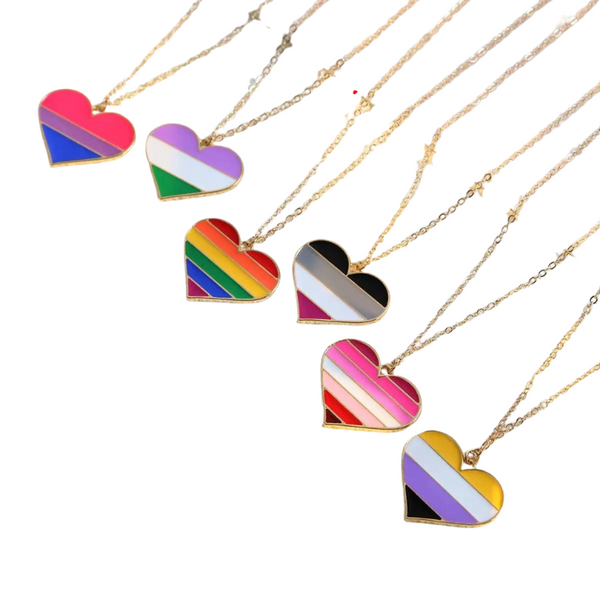 Lesbian Pride Love Necklace