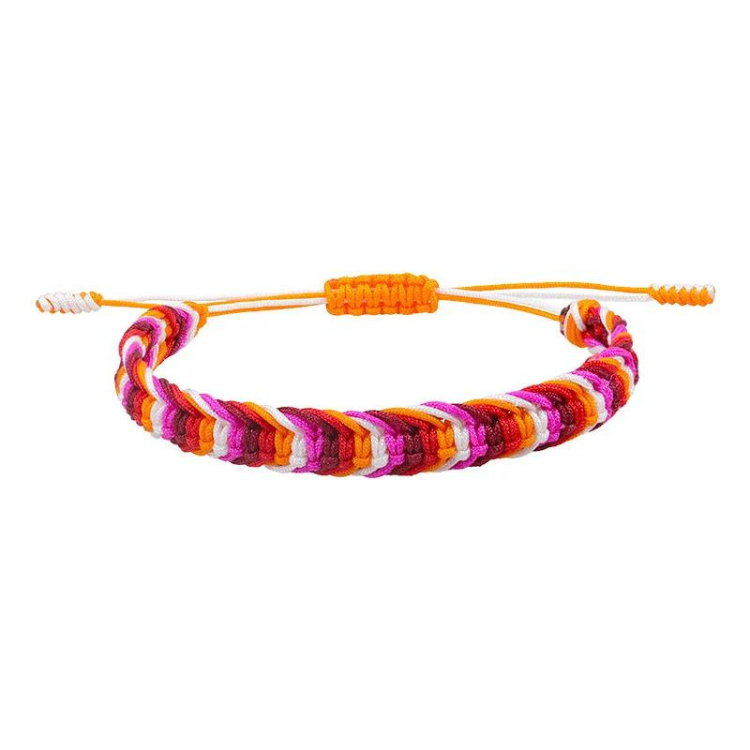 Lesbian Pride Rope Bracelet