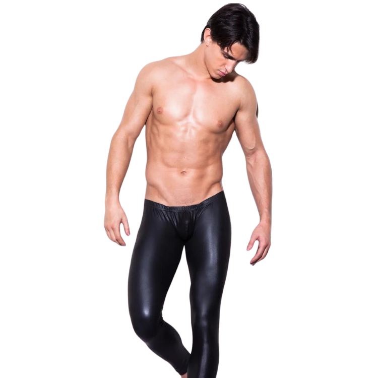 Low Waist Leather Leggings