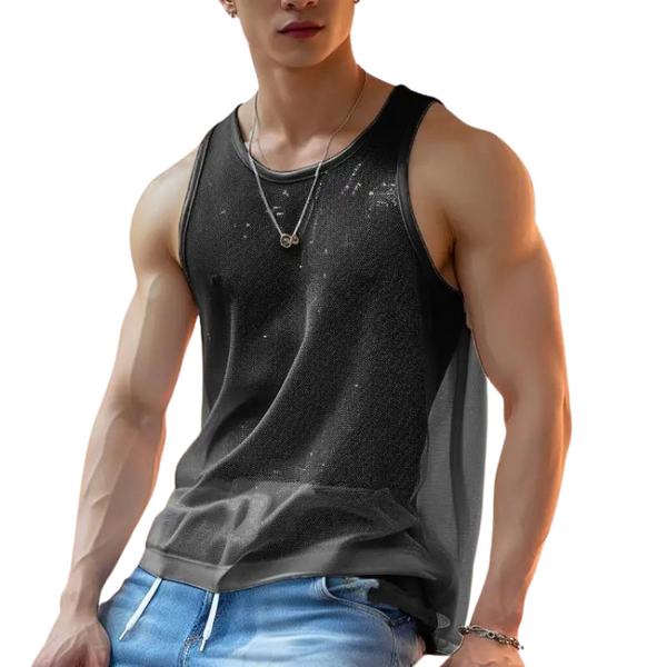 Luminous Mesh Transparent Men's Tank