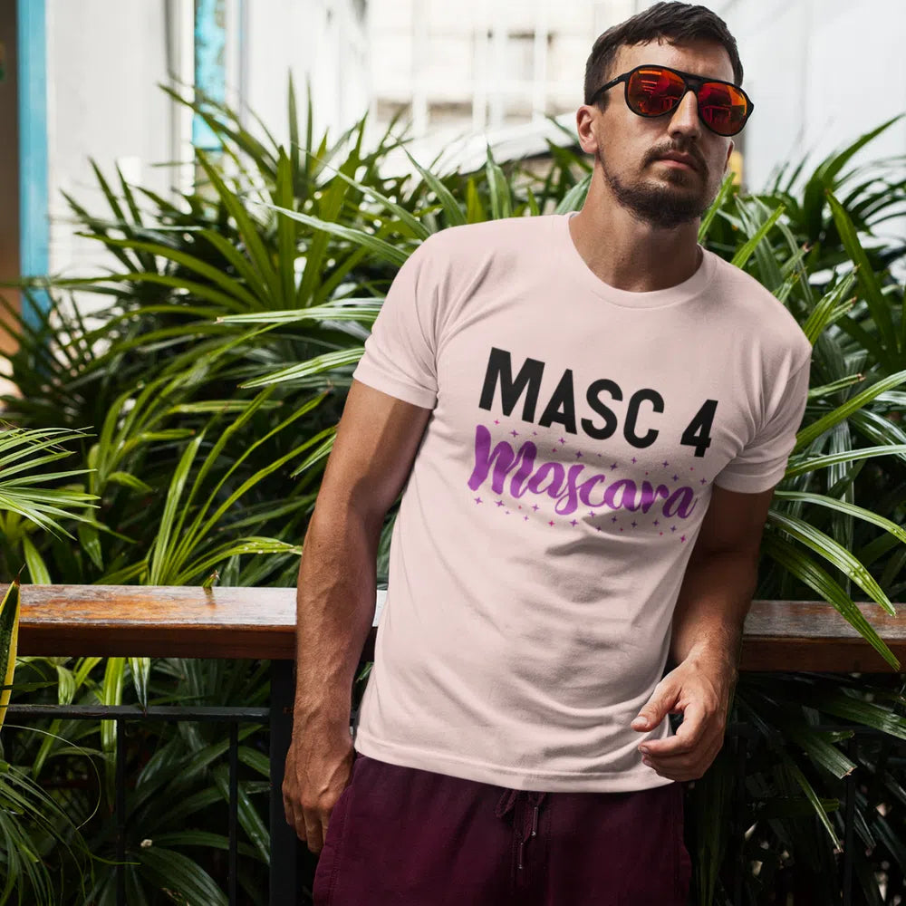 Heather Prism Ice Blue Masc 4 Mascara T-Shirt by Queer In The World Originals sold by Queer In The World: The Shop - LGBT Merch Fashion