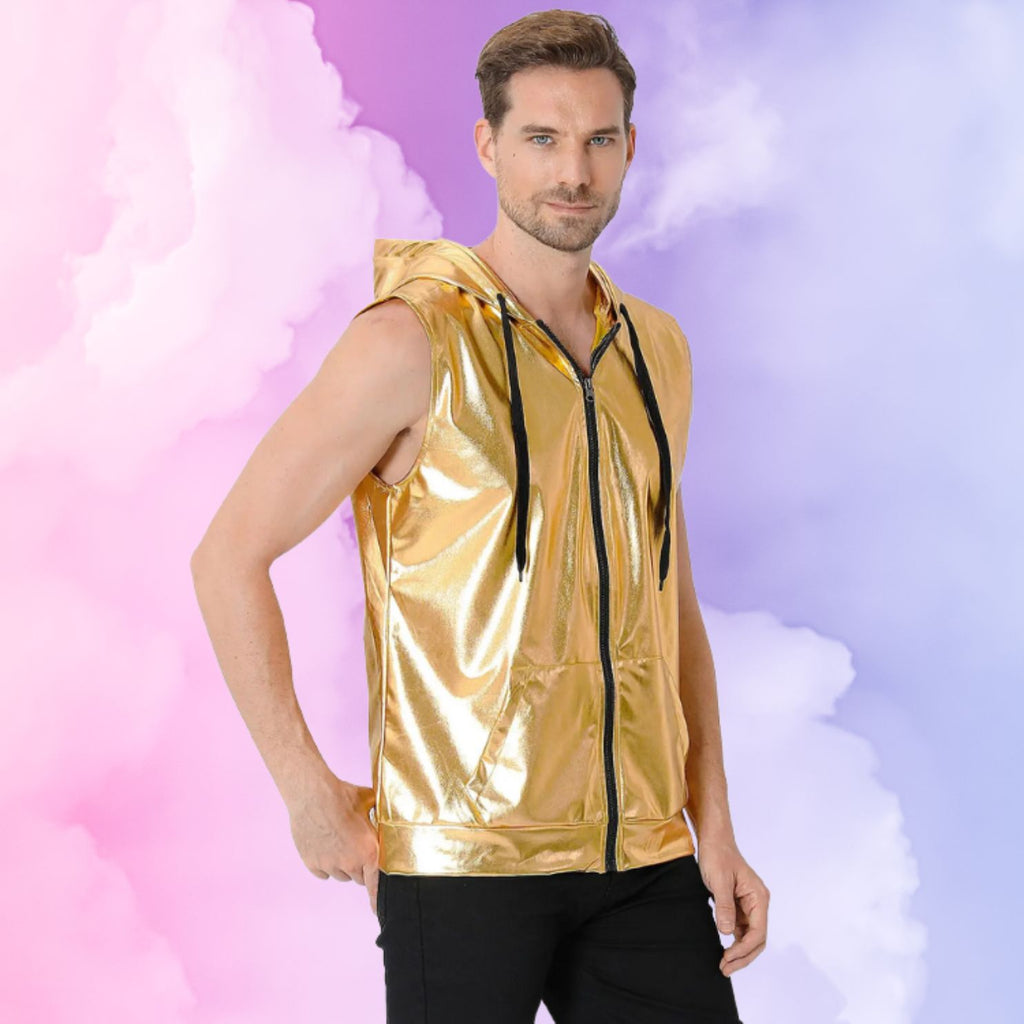 Metallic Zip-Up Klub Kid Vest